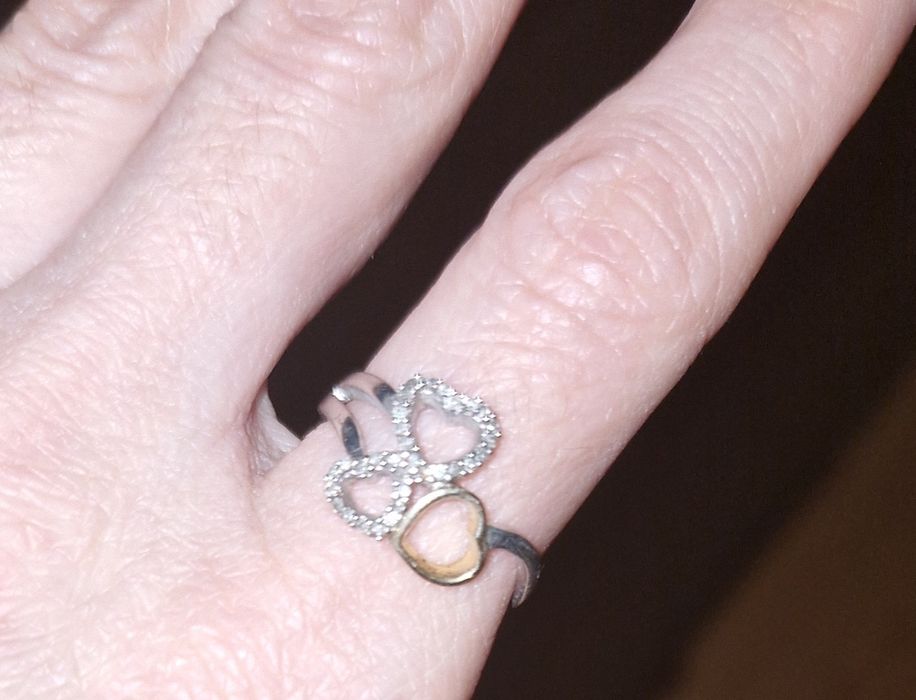 Ross Simons кольцо бриллиант,  серебро,  золото