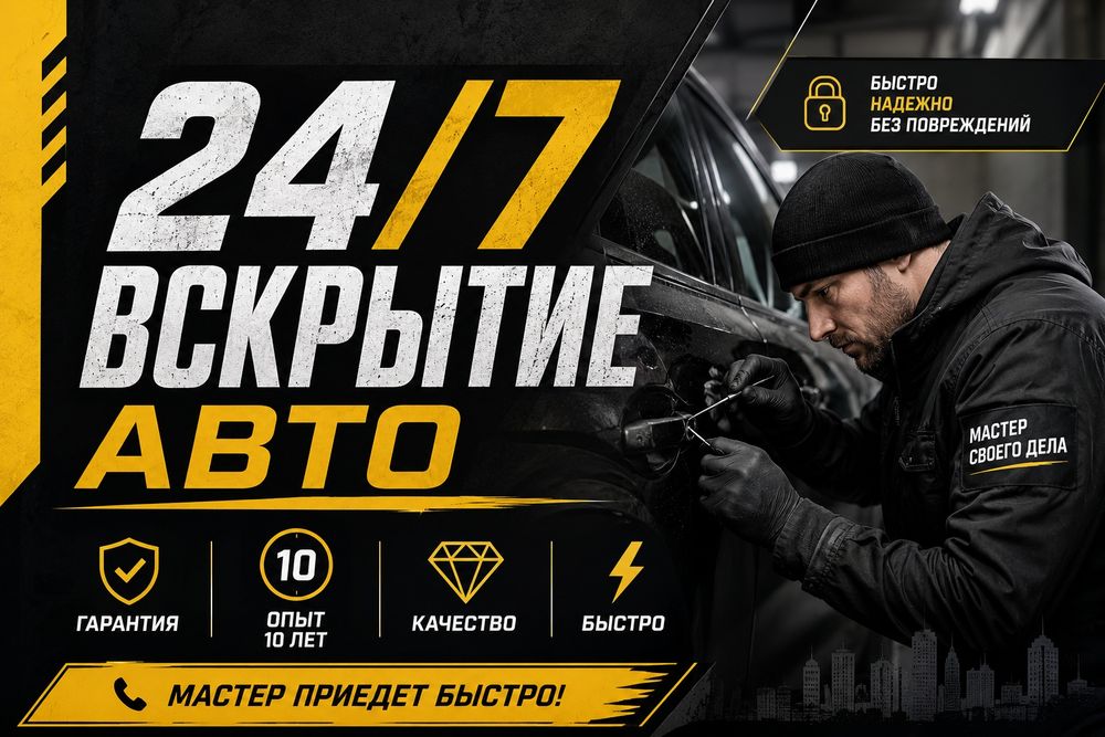 Аварийное вскрытие авто