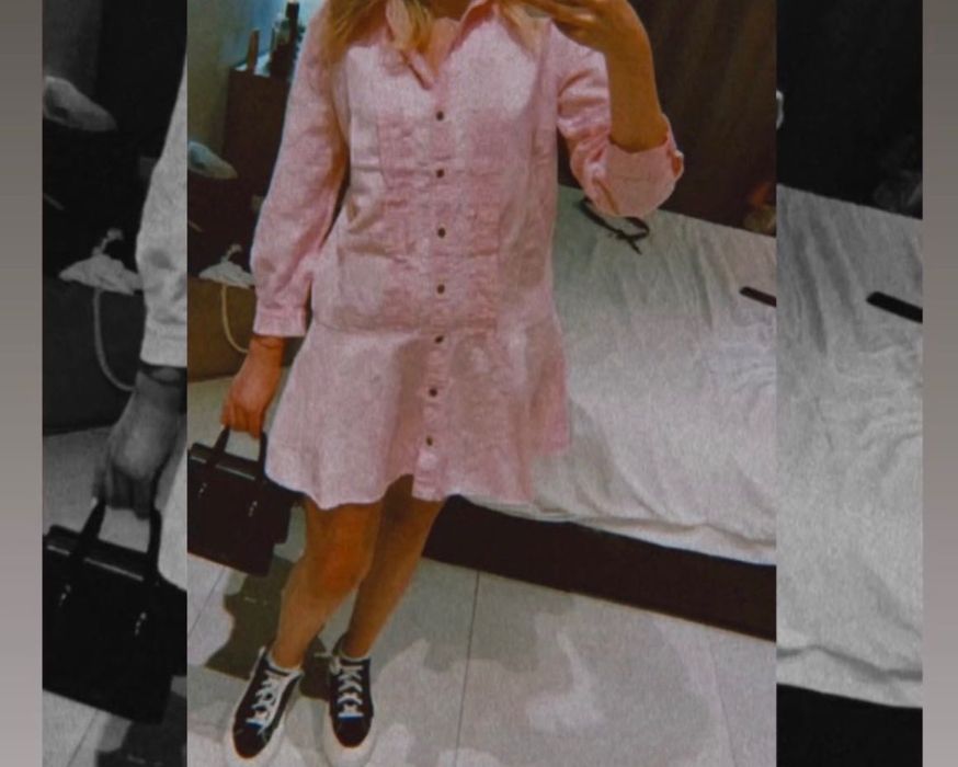 Розова рокля ZARA