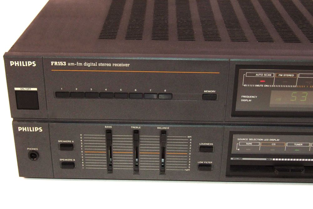 Ampli-tuner PHILIPS FR153, 4 x 30 W, Made in Japan, ca NOU