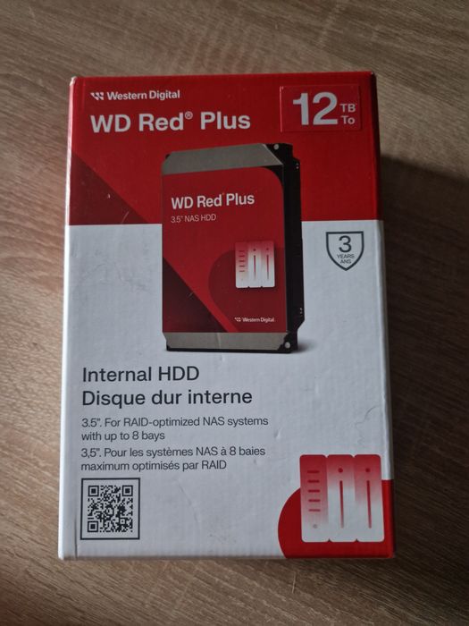 HDD Western Digital Red Plus 12TB, SATA III, 512MB, 3.5"