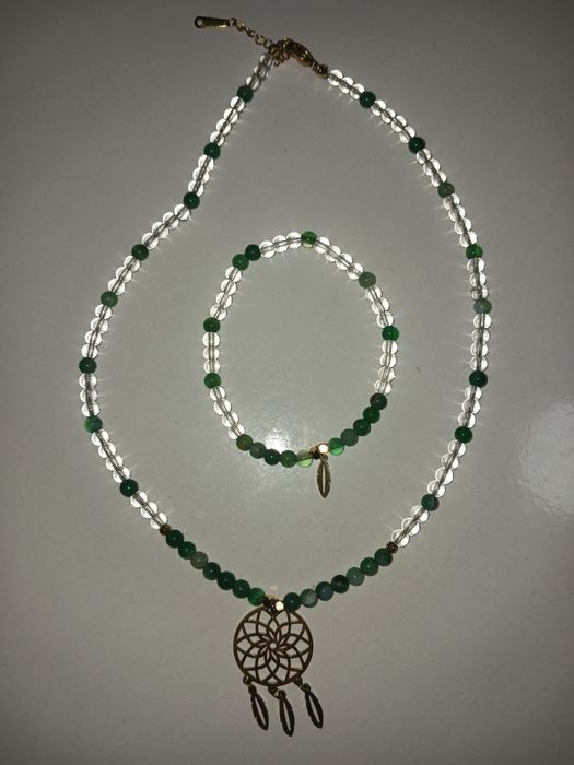 Комплект бижута от хематит