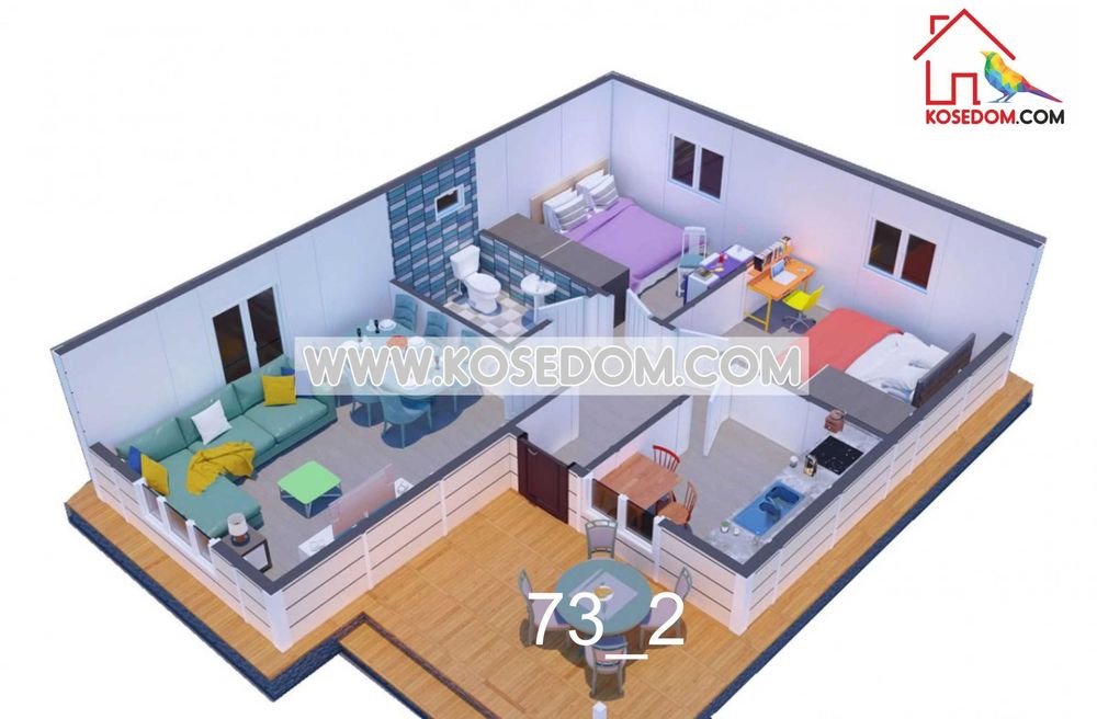 Сглобяеми къщи по проект на клиента