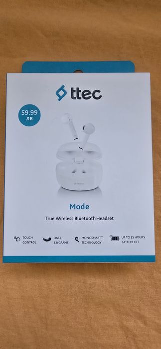 Блутут bluetoth  безжични слушалки ttec
