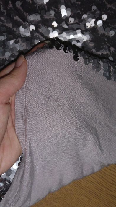 Сив потник с пайети- S (размер), 30лв
