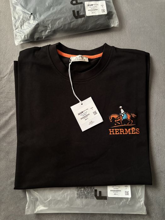 Мъжка тениска Hermes, с етикет
