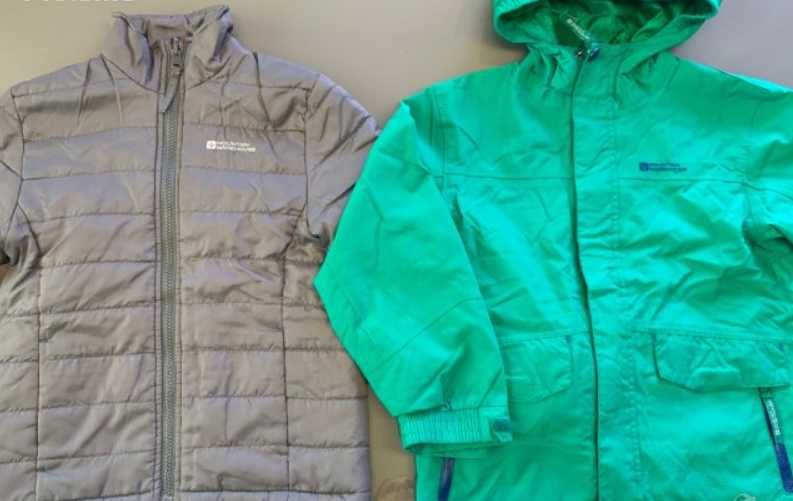 Лот 2 якета Mountain Warehouse + 2 к-та шал, шапка и ръкавички, 7-8 г.