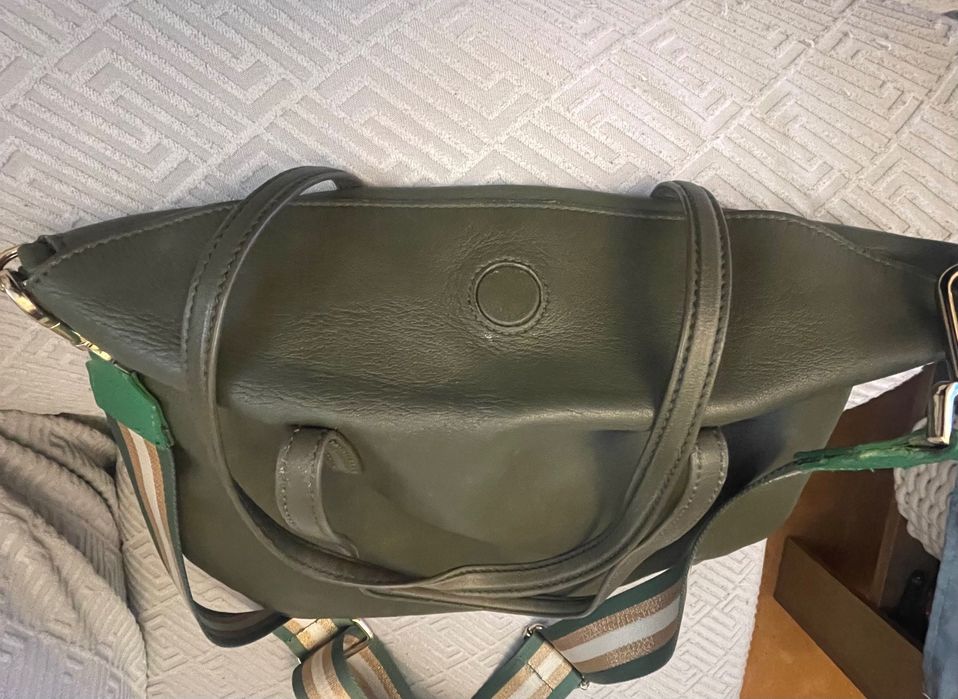 Дамска чанта Massimo Dutti естествена кожа