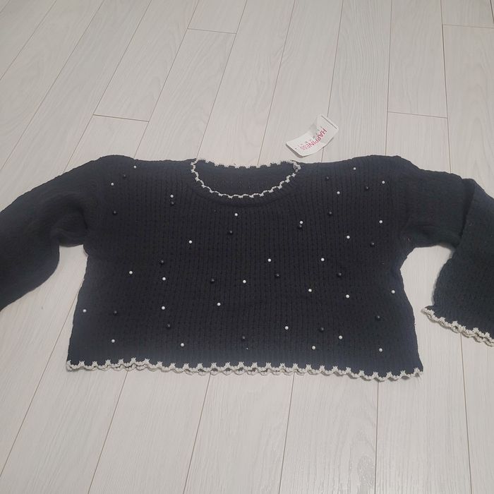 Bluza crop margelute
