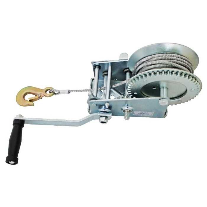 Ръчна лебедка със стоманено въже 2500 LBS 1100 KG
