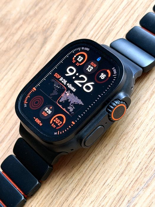 Apple Watch Ultra 2, GPS, Cellular, Black Titanium + Milanese Loop каишка