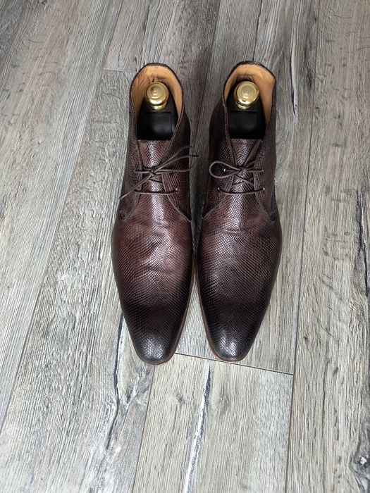 Ghete din piele naturala culoare maro mărimea 43