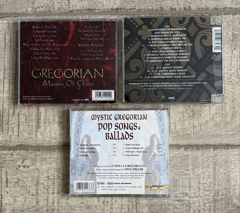 Lot 7 cd-uri cu muzica Gregoriana (Gregorian Chant)