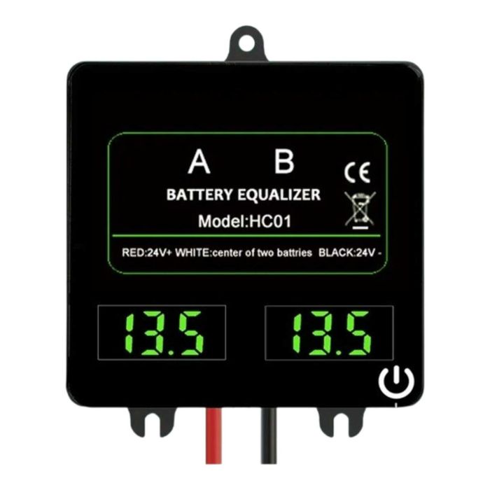 Egalizator baterii 24/48 V/LCD panouri fotovoltaice, 2/4 baterii x 12V