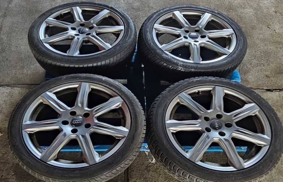 Set 4 Jante Audi OEM, 10 spite, anvelope Vredestein 225/45 R 18 95W M+S