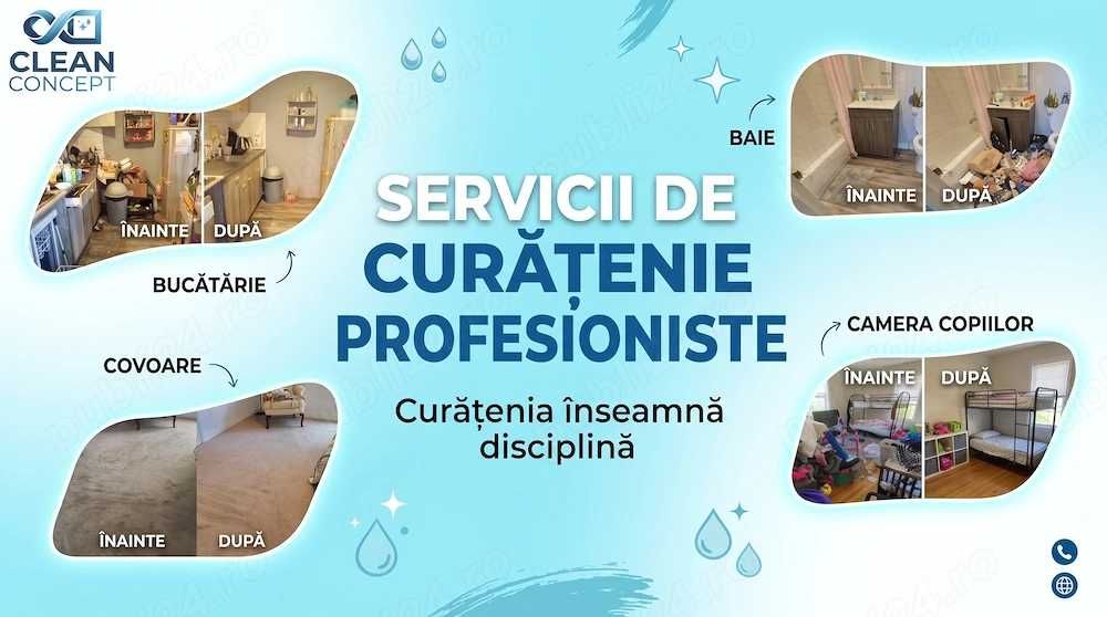 CLEAN CONCEPT Servicii Profesionale de Curățenie Generală (Apartamente & Case)
