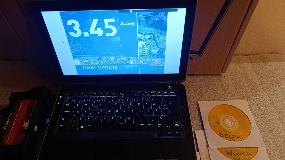 Комплект aвтодиагностика и лаптоп DELL