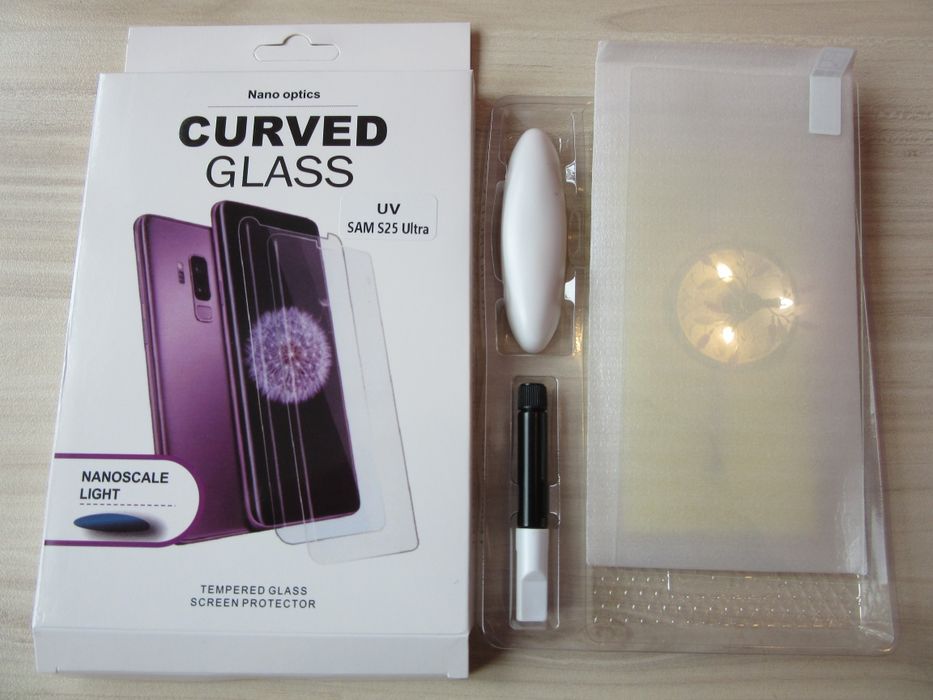 Samsung Galaxy S25 S24 S23 Ultra Plus / UV Full Glue Стъклен протектор