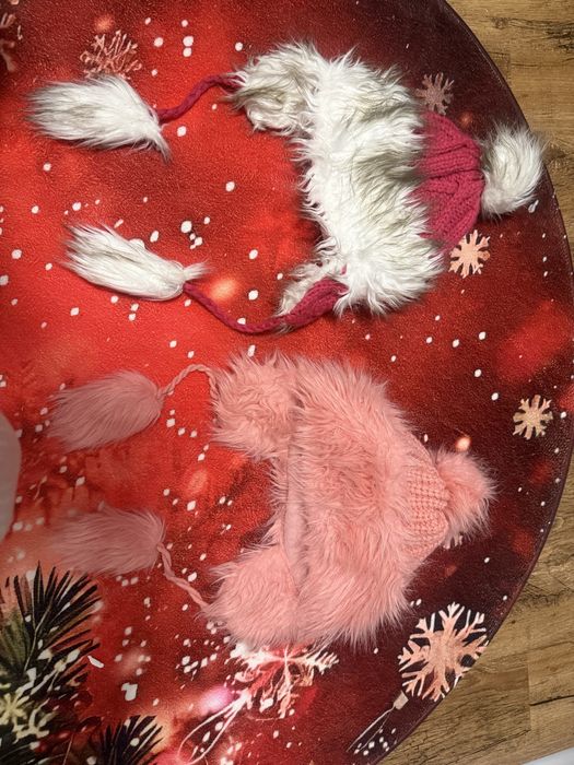 Caciuli iarna cu puf crosetate