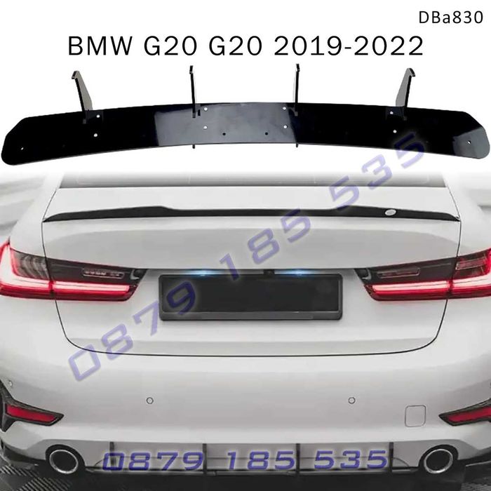 Черен дифузьор задна броня BMW 3 G20 19-22 тунинг добавка бмв г20 заде