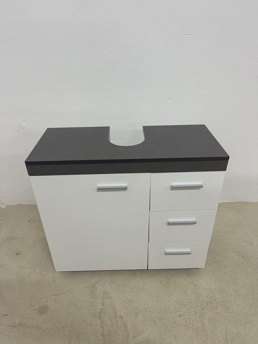 Шкаф за баня за мивка VASAGLE, МДФ