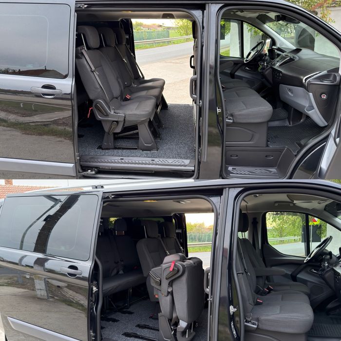 Ford Transit Custom 8+1 Locuri 2014 2.2 TDCi 155 CP* 2 Uși Culisante Extra Lung