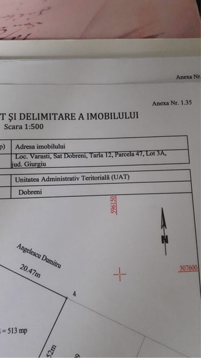 Teren de vanzare 500mp intravilan