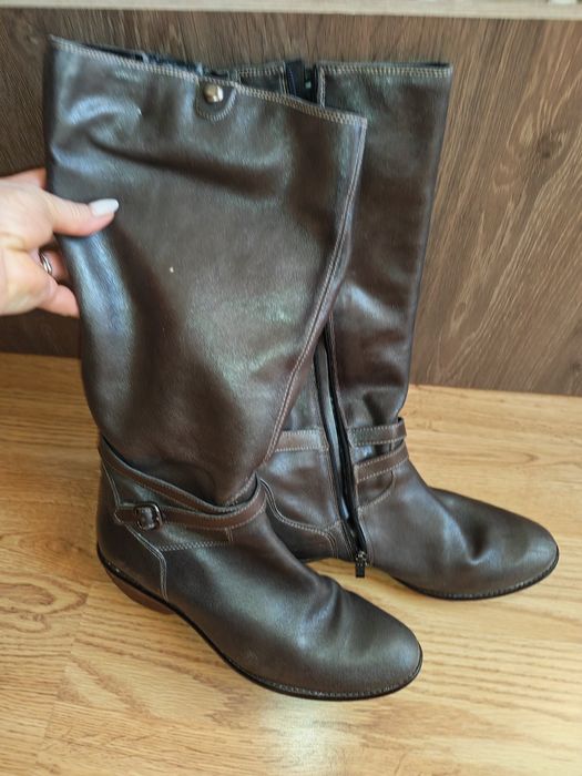 Кожени, топли ботуши, 41