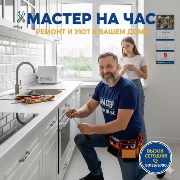 Мастер муж на час. bir soat davomida usta.