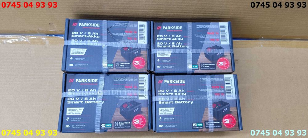 acumulator baterie PARKSIDE 20V 8A noi sigilate