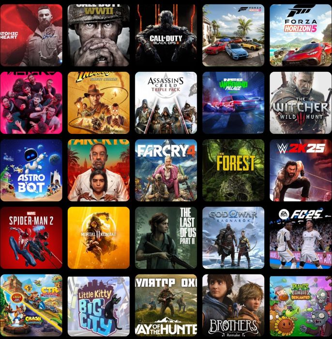 1000 + игр на PS4/PS5, 100% гарантия