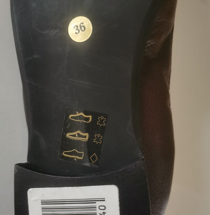 Италиански  кожени дамски мокасини - N 36 нови