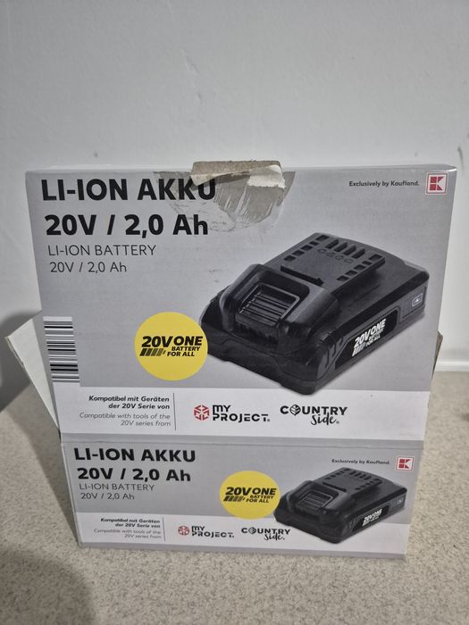 Acumulator 20 V / 2A My Project / Country side (Kaufland) 
Predare personala in Tg. Mures sau Reghin
Livrare OLX