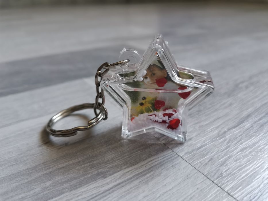 Ключодържател преспапие със снимка