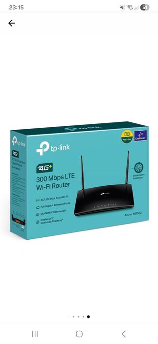 Router Wireless TP-Link Archer MR500 4G+ Cat6, AC1200, Dual Band, MU-M