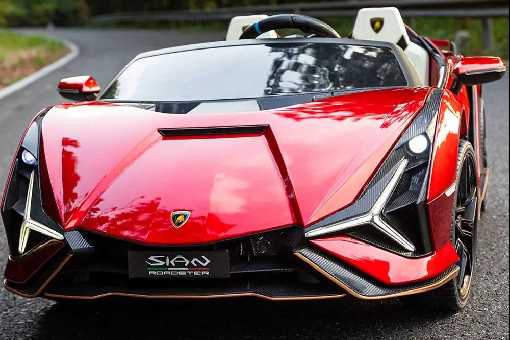 Акумулаторен Двуместна КОЛА Lamborghini SIAN 4X4 24V батерия,MP4