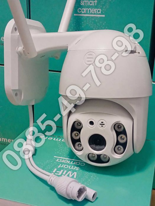 12MP ICSEE APP. 12MPx Ultra HD Висококачествена PTZ Камера. Model X03p. WiFi и LAN свързване. Външна ВОДОУСТОЙЧИВА  Куполна въртяща се CAMERA IP 12 MP