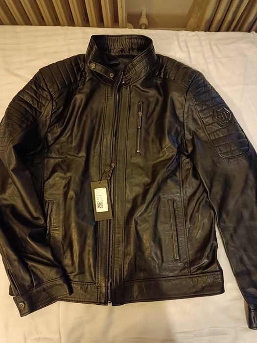 PHILIPP PLEIN-Мъжко кожено яке.