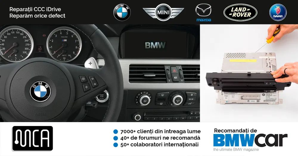 Reparatii CCC BMW/iDrive | BMW E6x, E7x, E8x, E9x, Mini Cooper
