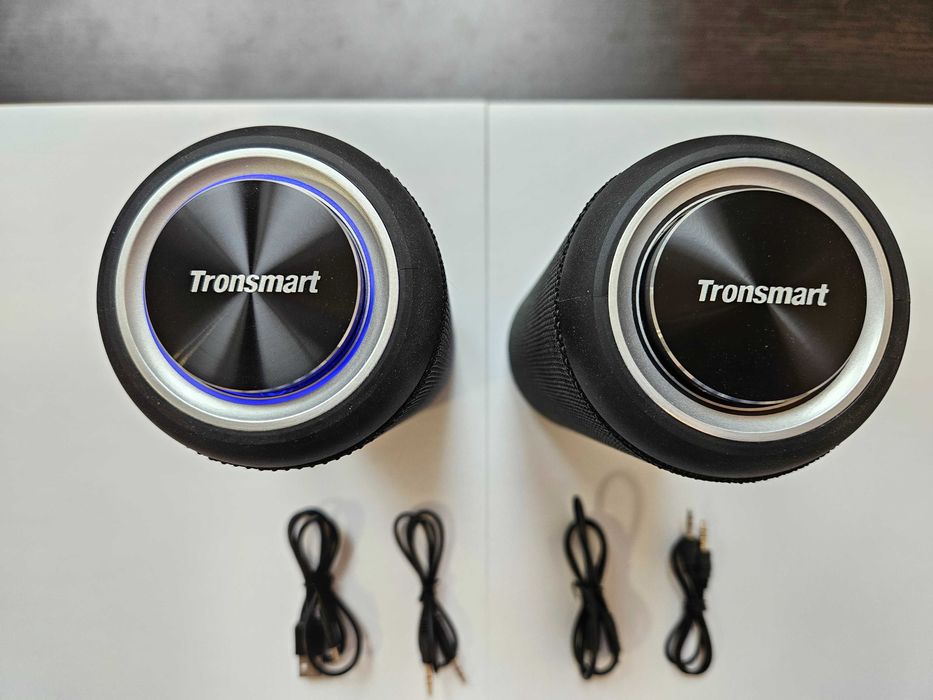 2 boxe portabile TRONSMART T6 Plus Upgraded ca noi 40W per boxă, negre