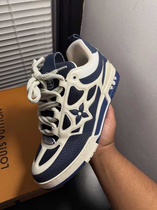 adidasi Louis Vuitton skate albastri