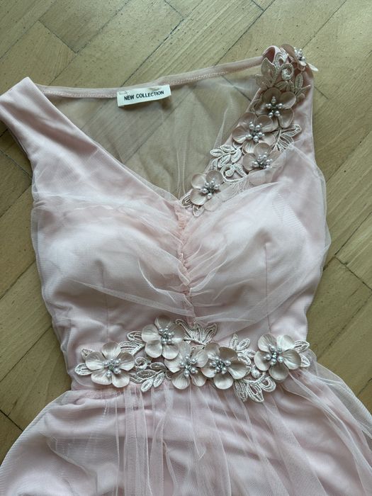 Рокличка за повод в нежно розов цвят