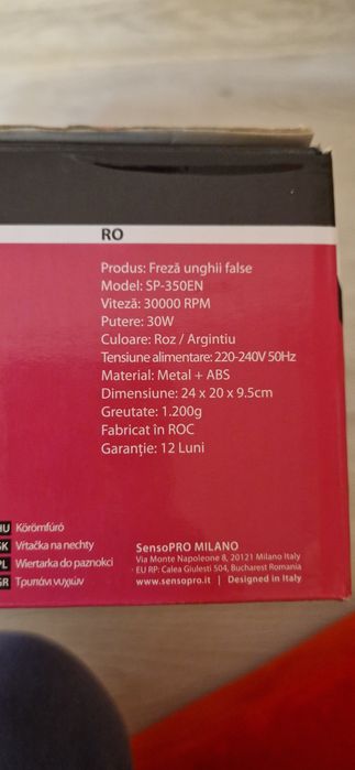 Pila Electrica Profesionala Unghii, Model DM 202,