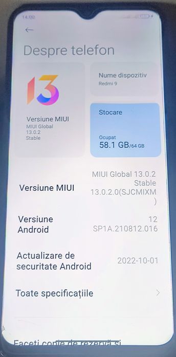 Vând Telefon Redmi 9