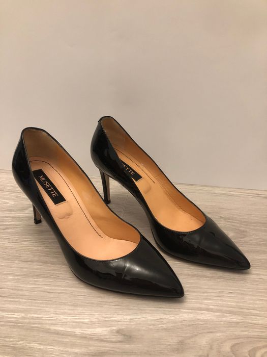 Pantofi dama, MUSETTE, piele, marimea 38, negri, stare foarte buna