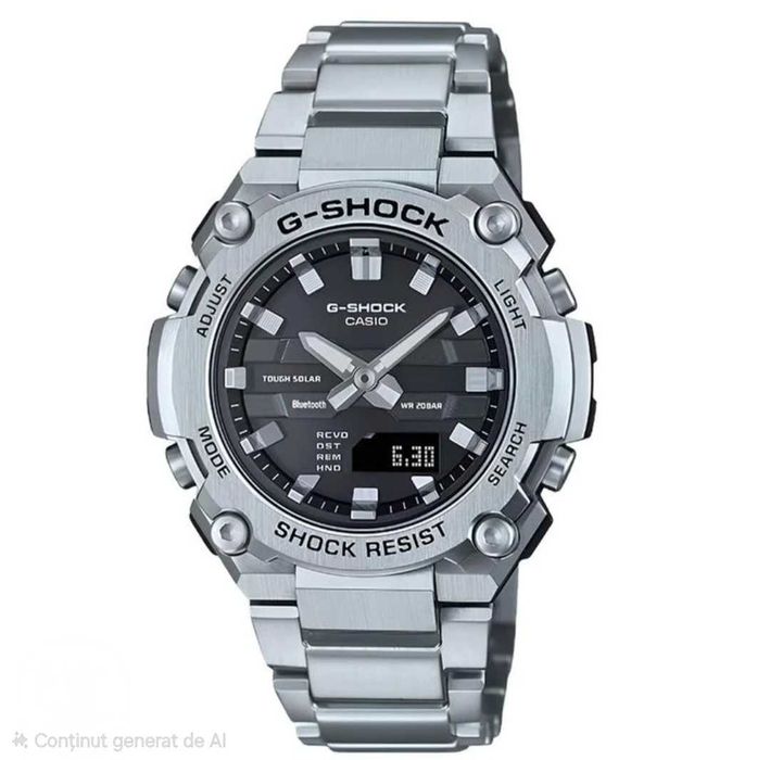 Ceas Sport Barbati Casio g shock GST B600 SILVER FULL METAL, Nou, Garantie 2 ani