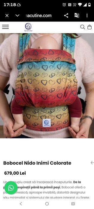 Marsupiu ergonomic de foarte buna calitate