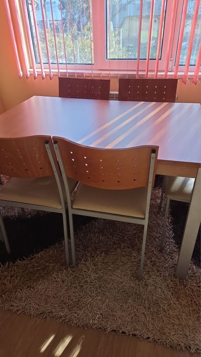 Кухненска маса с 6 стола