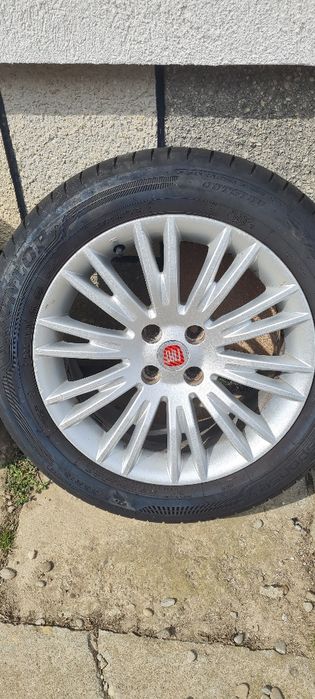 Vând set 4 jante originale Fiat Bravo 2 R16 cu anvelope de vara