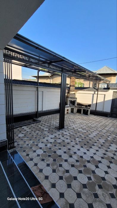 Навесы от 400 1м2 (лексан профнастил ондулин) Naves Leksan.